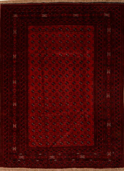 Khan Mohammadi Red Hand Knotted 84 X 110  Area Rug 100-109009 Image 0