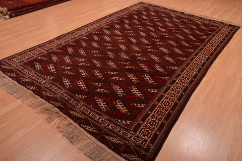 Khan Mohammadi Red Hand Knotted 68 X 106  Area Rug 100-109010 Image 2