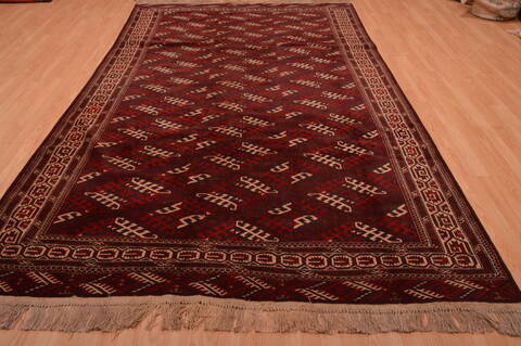 Khan Mohammadi Red Hand Knotted 68 X 106  Area Rug 100-109010 Image 4