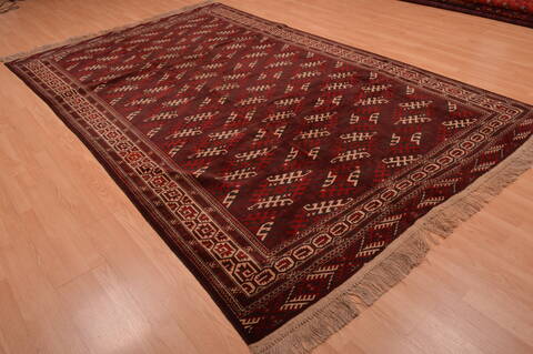 Khan Mohammadi Red Hand Knotted 68 X 106  Area Rug 100-109010 Image 5