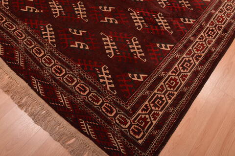 Khan Mohammadi Red Hand Knotted 68 X 106  Area Rug 100-109010 Image 7