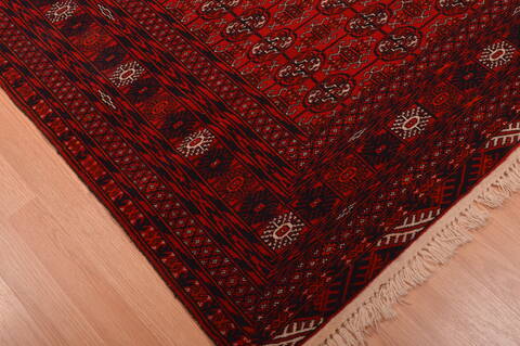 Khan Mohammadi Red Hand Knotted 43 X 61  Area Rug 100-109014 Image 10