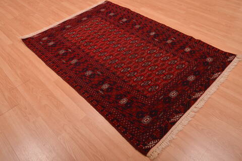 Khan Mohammadi Red Hand Knotted 43 X 61  Area Rug 100-109014 Image 3