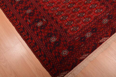 Khan Mohammadi Red Hand Knotted 43 X 61  Area Rug 100-109014 Image 7