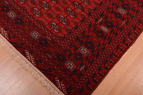 Khan Mohammadi Red Hand Knotted 43 X 61  Area Rug 100-109014 Image 8