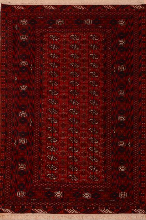 Khan Mohammadi Red Hand Knotted 43 X 61  Area Rug 100-109014 Image 0