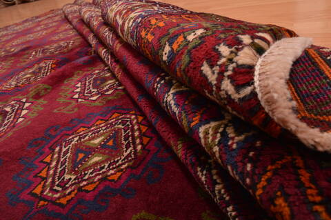 Baluch Red Hand Knotted 56 X 75  Area Rug 100-109015 Image 11