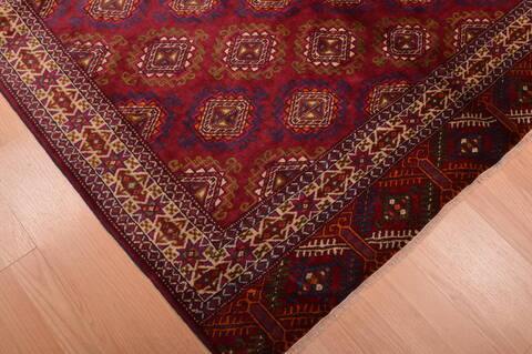 Baluch Red Hand Knotted 56 X 75  Area Rug 100-109015 Image 7