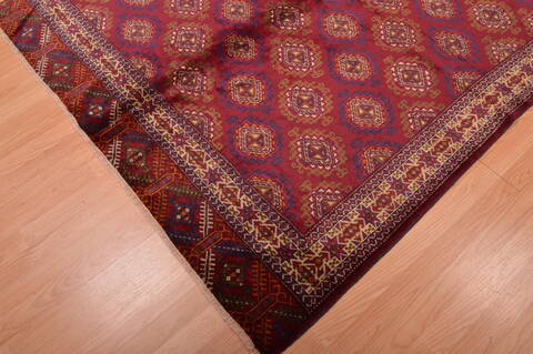 Baluch Red Hand Knotted 56 X 75  Area Rug 100-109015 Image 8