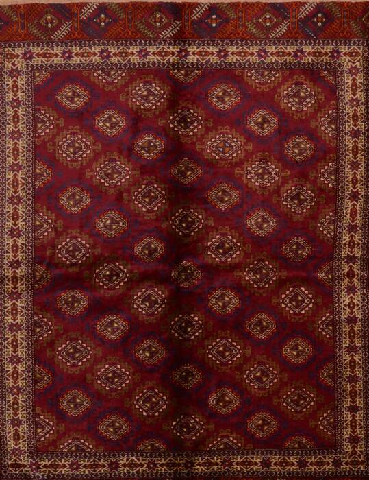 Baluch Red Hand Knotted 56 X 75  Area Rug 100-109015 Image 0