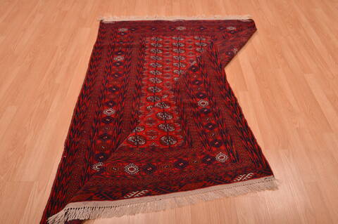 Khan Mohammadi Red Hand Knotted 40 X 59  Area Rug 100-109022 Image 13