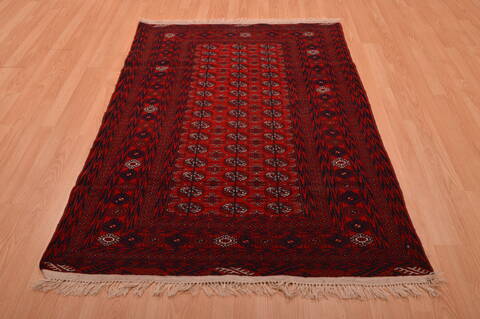Khan Mohammadi Red Hand Knotted 40 X 59  Area Rug 100-109022 Image 1