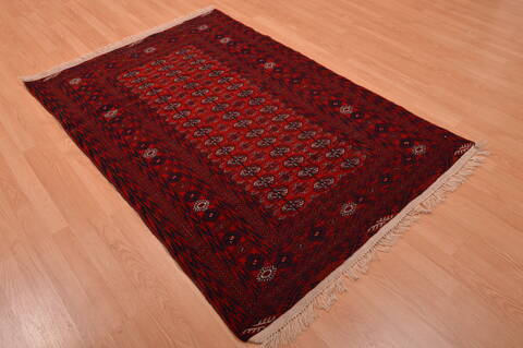 Khan Mohammadi Red Hand Knotted 40 X 59  Area Rug 100-109022 Image 3