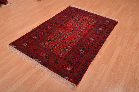 Khan Mohammadi Red Hand Knotted 40 X 59  Area Rug 100-109022 Image 5