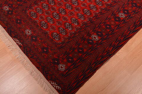 Khan Mohammadi Red Hand Knotted 40 X 59  Area Rug 100-109022 Image 8