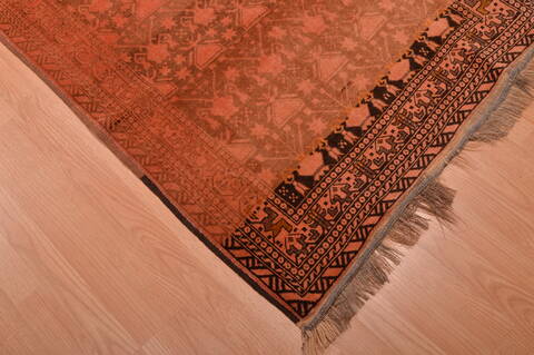 Khan Mohammadi Brown Runner Hand Knotted 33 X 90  Area Rug 100-109055 Image 7