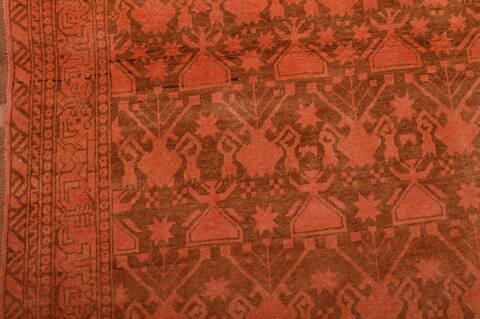 Khan Mohammadi Brown Runner Hand Knotted 33 X 90  Area Rug 100-109055 Image 8