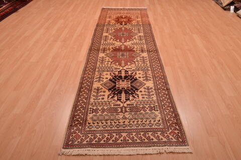 Shirvan Red Runner Hand Knotted 30 X 110  Area Rug 100-109059 Image 1