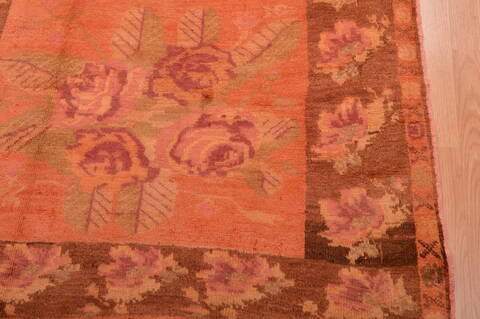 Daghestan Orange Hand Knotted 41 X 82  Area Rug 100-109062 Image 10