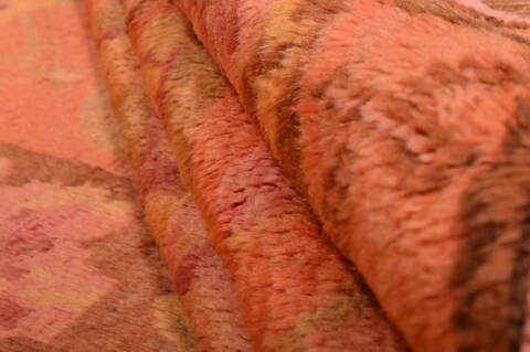 Daghestan Orange Hand Knotted 41 X 82  Area Rug 100-109062 Image 12