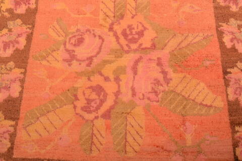 Daghestan Orange Hand Knotted 41 X 82  Area Rug 100-109062 Image 8