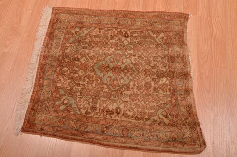 Baluch Brown Square Hand Knotted 22 X 22  Area Rug 100-109081 Image 5