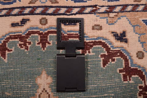 Nain Blue Square Hand Knotted 110 X 21  Area Rug 100-109082 Image 11