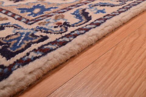 Nain Blue Square Hand Knotted 110 X 21  Area Rug 100-109082 Image 9