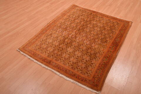Sino-Persian Beige Hand Knotted 45 X 53  Area Rug 100-109094 Image 2