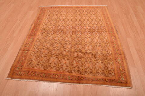Sino-Persian Beige Hand Knotted 45 X 53  Area Rug 100-109094 Image 4