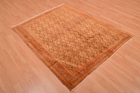 Sino-Persian Beige Hand Knotted 45 X 53  Area Rug 100-109094 Image 6