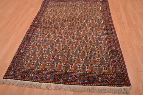 Shiraz Red Hand Knotted 47 X 65  Area Rug 100-109099 Image 4