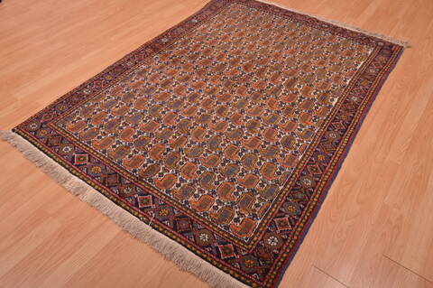 Shiraz Red Hand Knotted 47 X 65  Area Rug 100-109099 Image 5