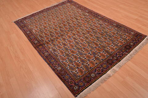 Shiraz Red Hand Knotted 47 X 65  Area Rug 100-109099 Image 6