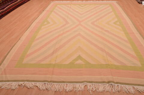 Kilim Beige Square Hand Knotted 120 X 121  Area Rug 100-109101 Image 1