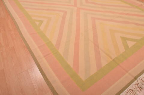 Kilim Beige Square Hand Knotted 120 X 121  Area Rug 100-109101 Image 6