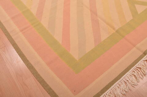 Kilim Beige Square Hand Knotted 120 X 121  Area Rug 100-109101 Image 7