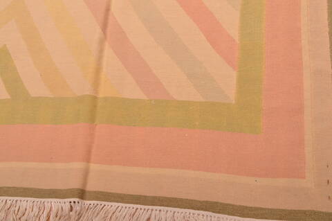 Kilim Beige Square Hand Knotted 120 X 121  Area Rug 100-109101 Image 8
