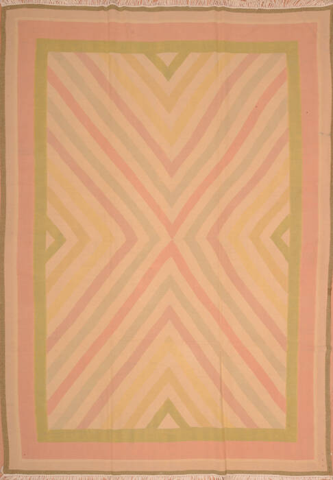 Kilim Beige Square Hand Knotted 120 X 121  Area Rug 100-109101 Image 0