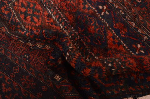 Shahsavan Red Hand Knotted 39 X 55  Area Rug 100-109112 Image 10