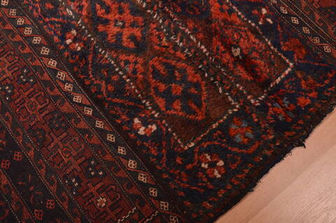 Shahsavan Red Hand Knotted 39 X 55  Area Rug 100-109112 Image 7