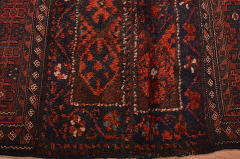 Shahsavan Red Hand Knotted 39 X 55  Area Rug 100-109112 Image 8