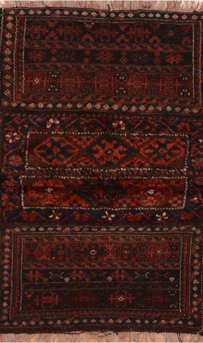Shahsavan Red Hand Knotted 39 X 55  Area Rug 100-109112 Image 0