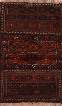 Persian Shahsavan Red Rectangle 3x5 ft Wool Carpet 109112
