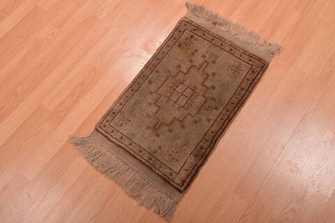 Gabbeh Grey Hand Knotted 14 X 20  Area Rug 100-109115 Image 2