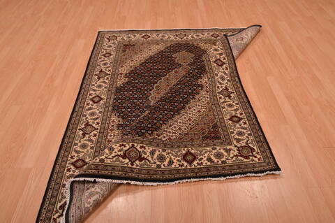 Mahi Beige Hand Knotted 51 X 63  Area Rug 100-109116 Image 10