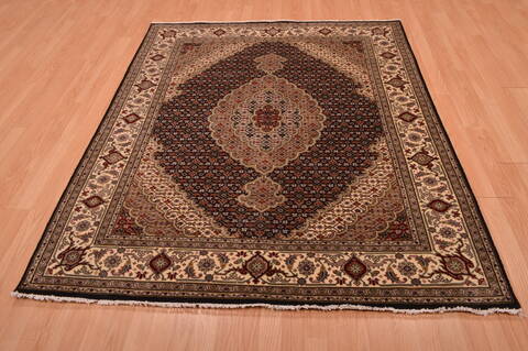 Mahi Beige Hand Knotted 51 X 63  Area Rug 100-109116 Image 13