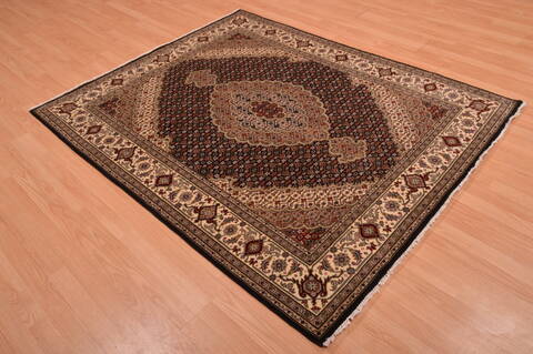 Mahi Beige Hand Knotted 51 X 63  Area Rug 100-109116 Image 15