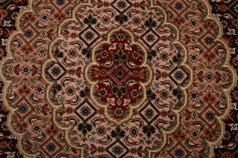 Mahi Beige Hand Knotted 51 X 63  Area Rug 100-109116 Image 5