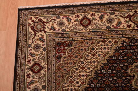 Mahi Beige Hand Knotted 51 X 63  Area Rug 100-109116 Image 6